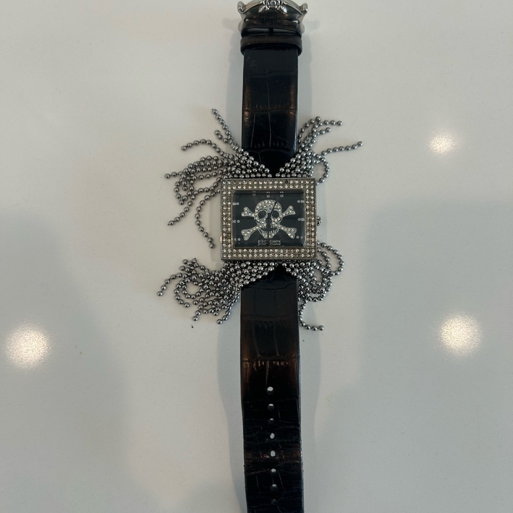 Betsey Johnson Skull fringe watch
